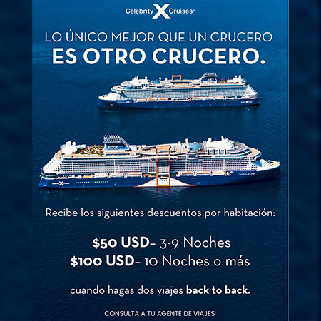 Imagen oferta Back to Back Cruceros Celebrity Cruices